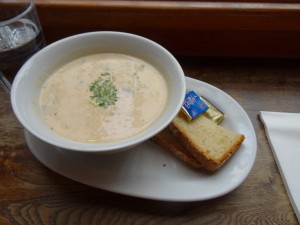 Ryan's seafood chowder at the English Market in Cork