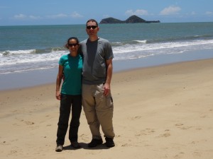 Beautiful beach on the drive to Daintree