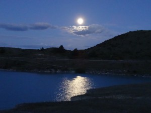 View of Lake Pukaki before going to bed