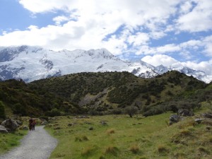 Leaving Hooker Valley on the drive to Queenstown