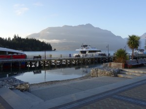 Lake in Queenstown at our early morning departure point