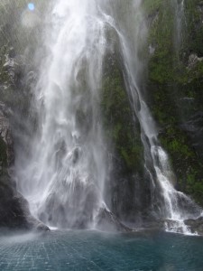 Stirling Falls up close.  The captain actually drove the front of the boat almost into the falls