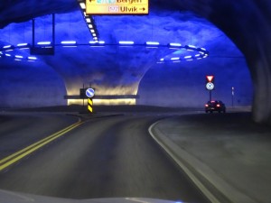 Roundabout inside the tunnel