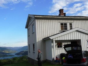 Unloading at the farmhouse