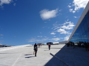 Walking up the roof