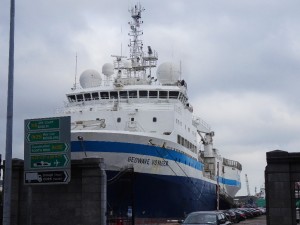 Big boat by our hotel