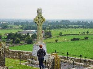 Celtic cross in the cemetery