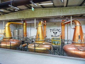 The copper pot stills are named after one of the owners three daughters