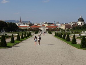Vienna from the Belvedere Gardens