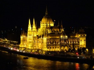 Parliament building from Buda Castle
