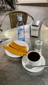 Our last churros con chocolate